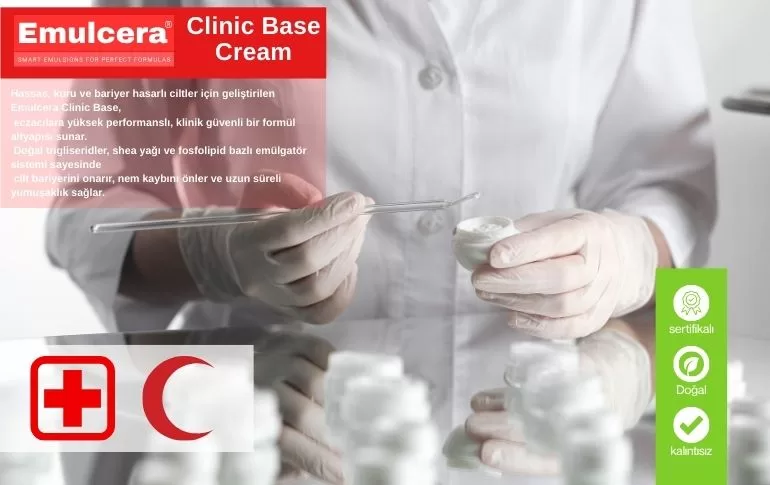 Emulcera Clinic Base Cream: Su Bazlı Hafiflik, Yağ Bazlı Etki